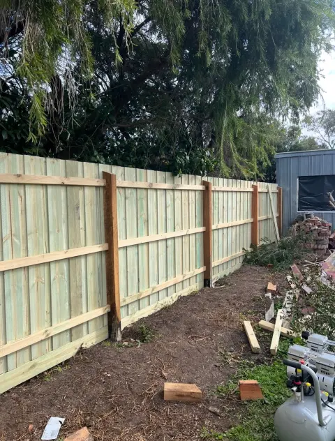 37 metres of new timber fencing: photo 4 of 4